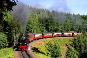 Stoomtrein, Lucky Luke en een bootreis