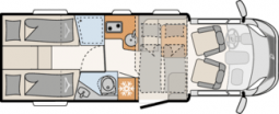 Plattegrond Dethleffs Just T7052 EB